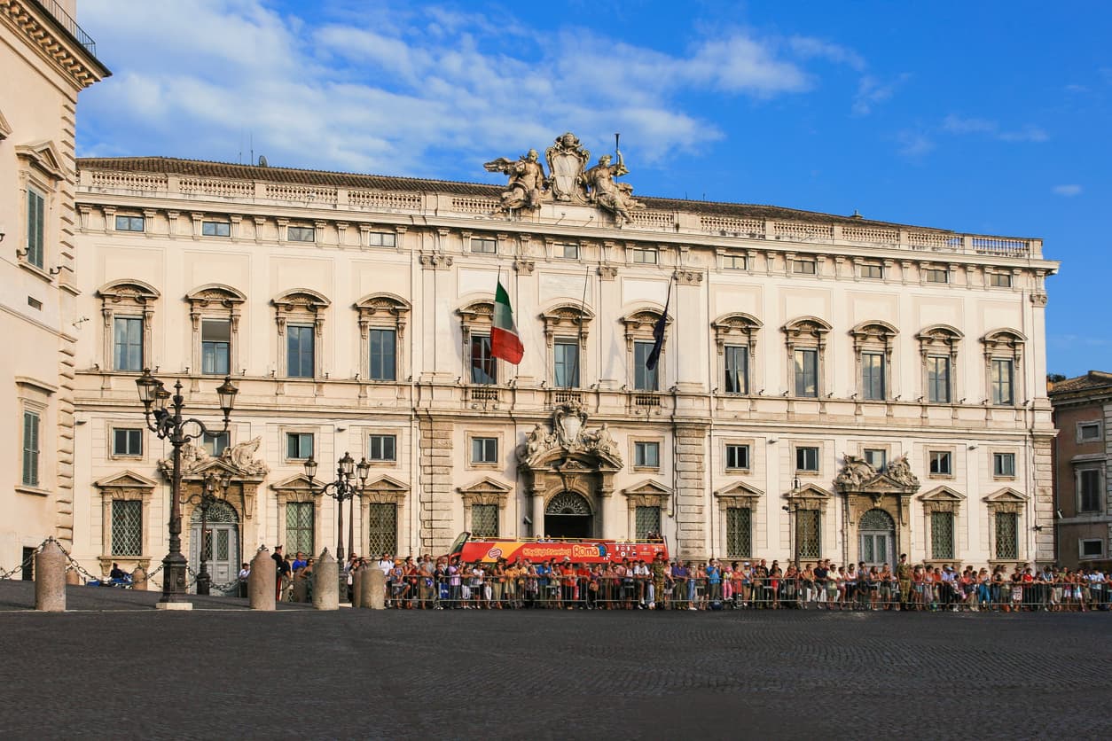 Palazzo della Consulta in Rome, seat of the court behind the Italian citizenship referral to the EU Court of Justice