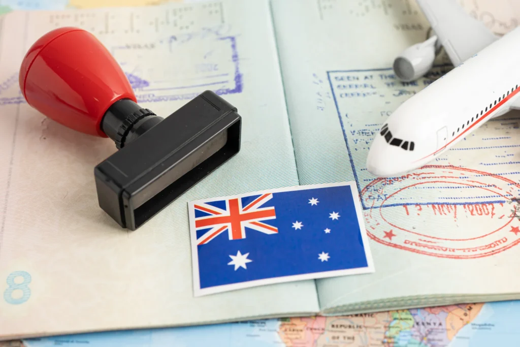 Why More Americans Are Moving to Australia and New Zealand 8 approved stamp visa and passport with australia fl 2025 02 25 01 10 08 utc