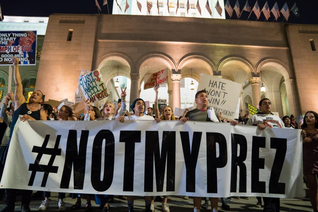 Trump protest