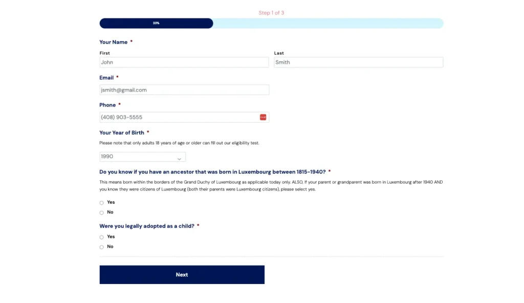 LGBTQIA+ Americans Claiming EU Citizenship by Ancestry 1 LuxCitizenship Screenshot