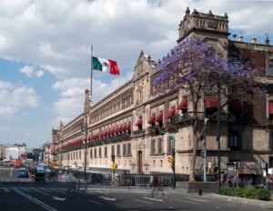 Palacio Nacional (National Palace), Mexico City. Where many rules proposed for the Mexico Residency Requirements 2026 originate,