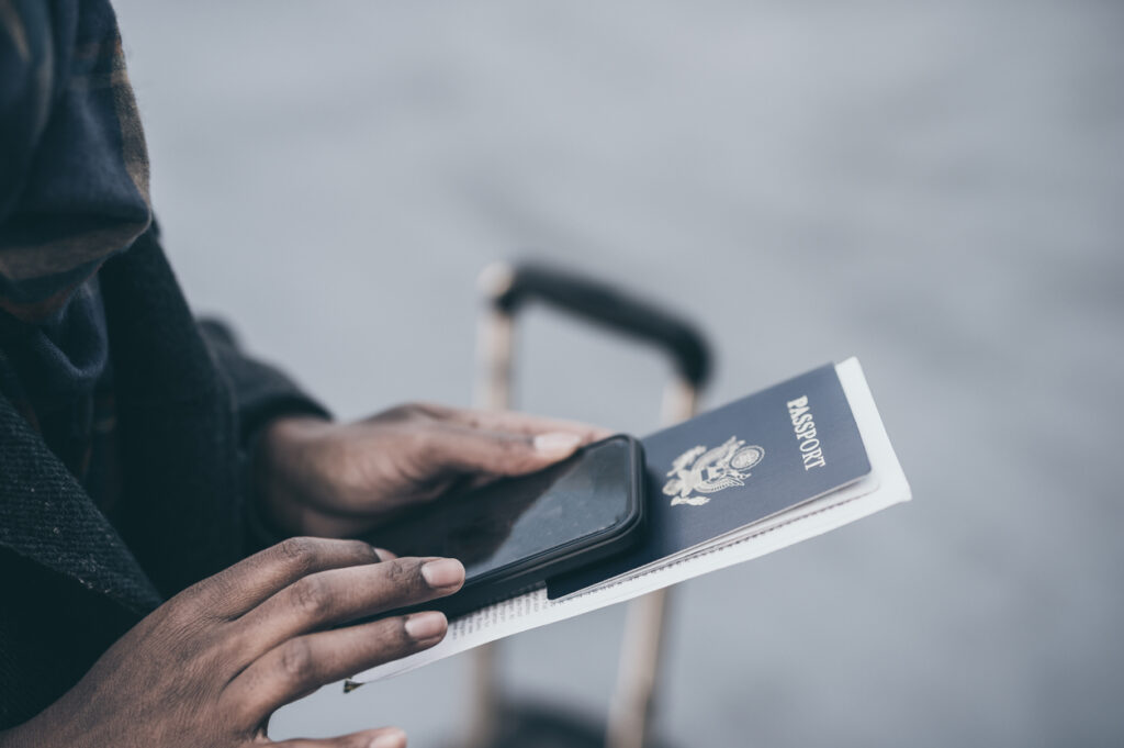 woman passport