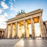 Brandenburg Gate in Berlin, a landmark of German citizenship for Americans pursuing naturalization