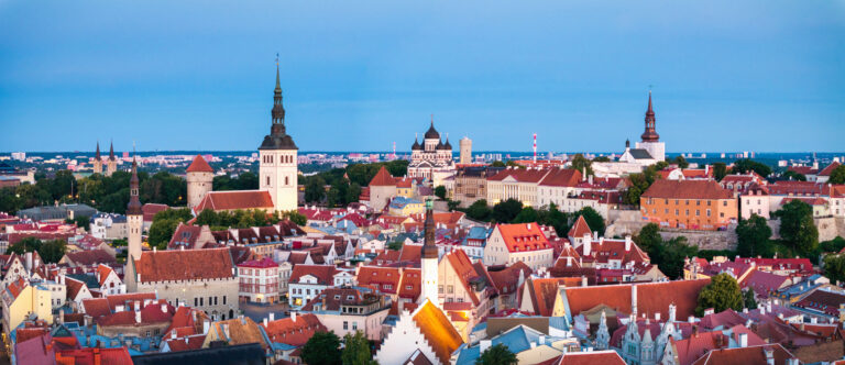 American Emigration Revue 41 Aerial view of Tallinn old town, the Estonian capital where 2026 immigration quota policy is set.