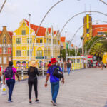 The Queen Emma Bridge in Willemstad, Curaçao, where Curaçao pensionado scheme applicants are interested in living long term.