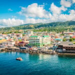 Waterfront view of Roseau, the capital of Dominica, where the Dominica citizenship by investment program is administered