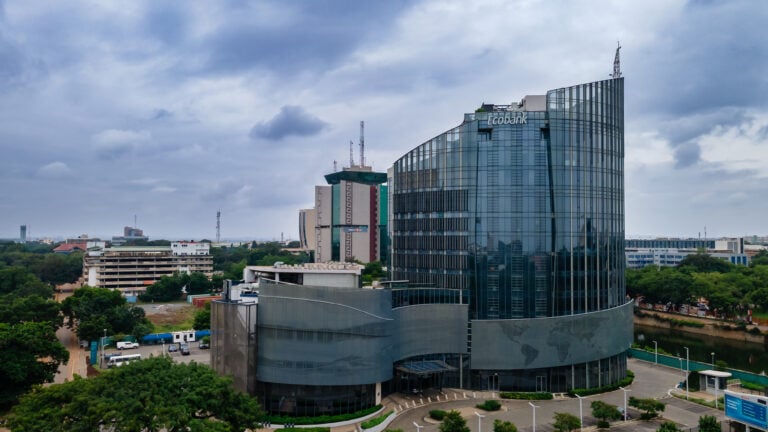 Ecobank headquarters in Accra, where Ghana's new citizenship by investment mandate awaits assent