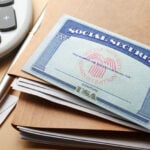 A picture of a Social Security card representing Social Security abroad payments to beneficiaries living outside the United States.